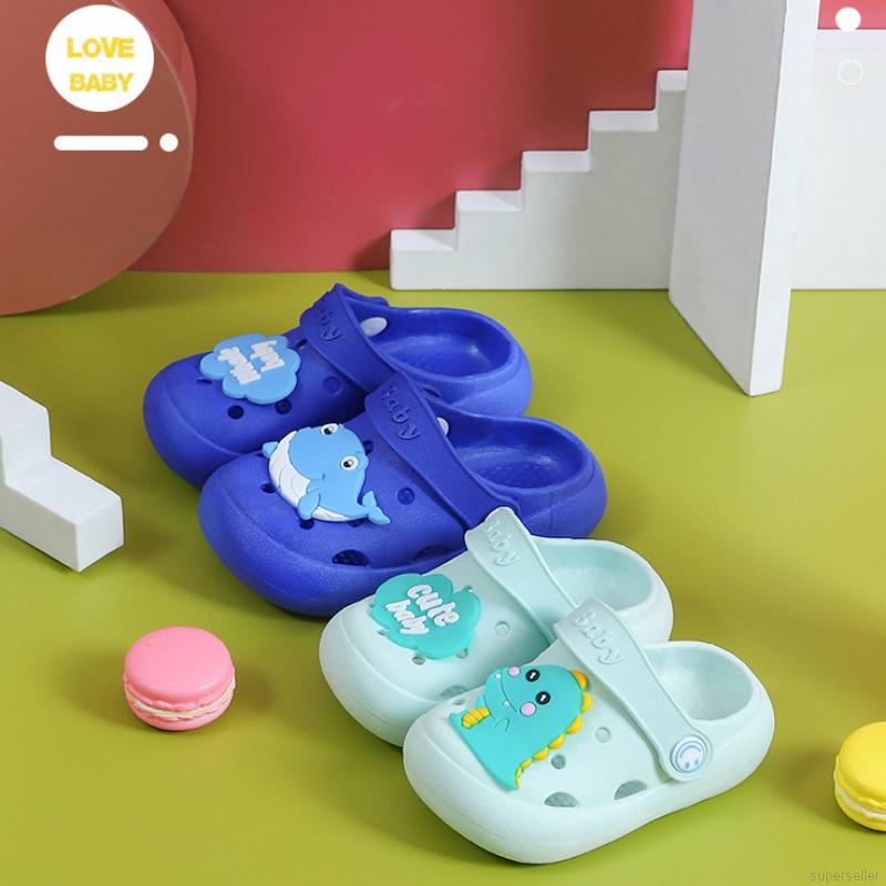 Đôi dép quai ngang đế mềm họa tiết hoạt hình đáng yêu dành cho bé 1-5 tuổi