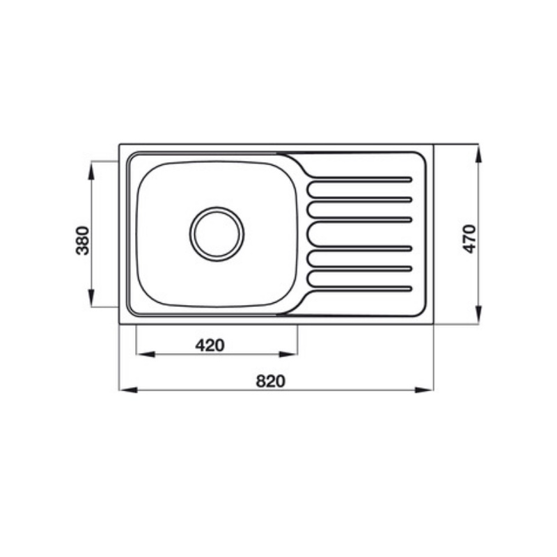 Chậu Rửa Chén Hafele HS19-SSD1R60 567.23.093 - 1 Ngăn - Có Bàn Chờ