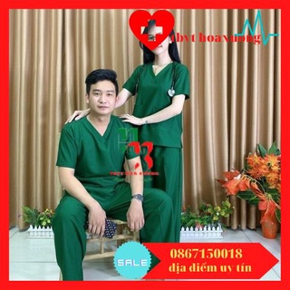 Bộ Quân Áo Phẫu Thuật Xanh Nam Nữ - Bộ Đồng Phục Phẫu Thuật Bác Sĩ, Thẩm Mỹ Viện, Spa