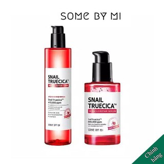 Combo Giúp Da Săn Chắc, Cải Thiện Thâm Sẹo Chiết Xuất Ốc Sên Some By Mi Snail Truecica Miracle Repair (Toner + Serum)