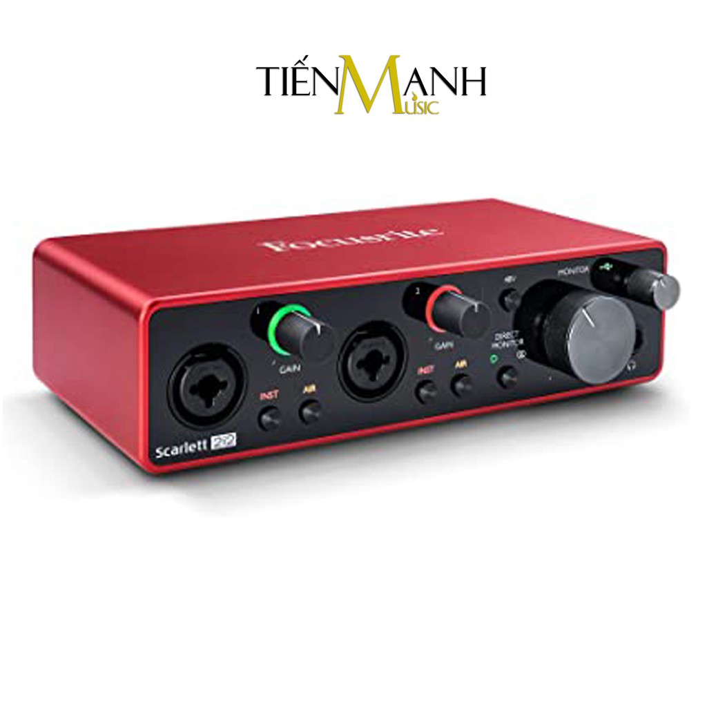 [Tặng Cable] Focusrite Scarlett 2i2 Gen 3 Sound Card Âm Thanh - Focus USB Audio SoundCard (3rd - Gen3)