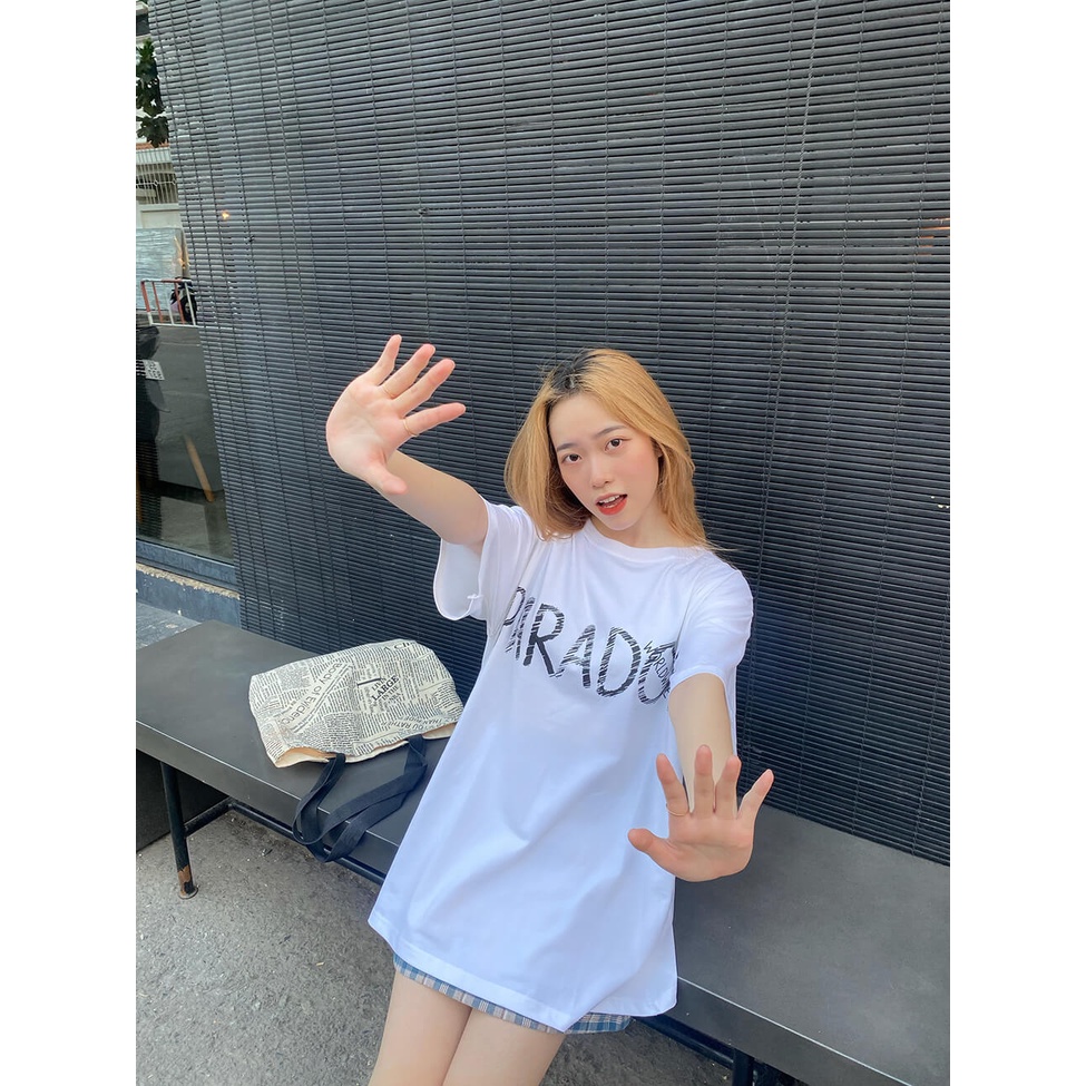 Áo thun tay lỡ Paradox SCRATCH LOGO TEE form rộng- nam nữ unisex