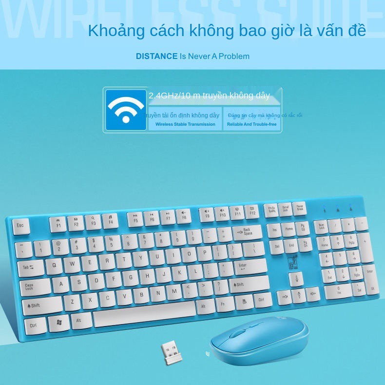 Theo dõi Bộ bàn phím và chuột không dây Spotlight Leopard Máy tính Cổng USB Văn phòng Trò chơi xách tay Bị treo | BigBuy360 - bigbuy360.vn