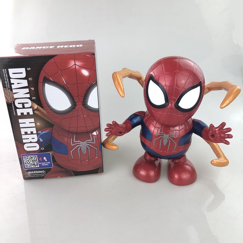 [Sẵn] Robot Siêu Anh Hùng MARVEL, Spiderman, Batman, Captain, Ironman, Người khổng lồ xanh Hulk, Robot nhảy theo nhạc