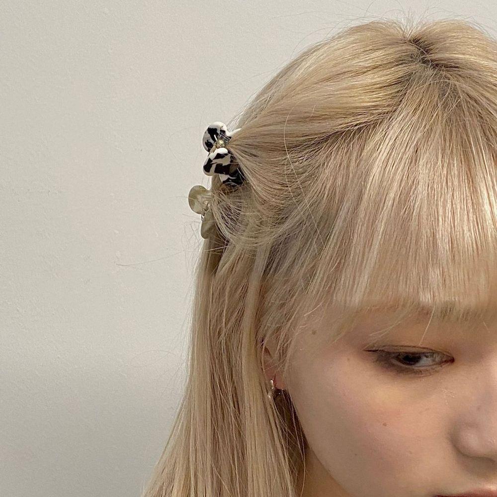 BACK2LIFE Kẹp Tóc Càng Cua Nhỏ Họa Tiết Da Báo Rỗng Kiểu Hàn Quốc Cho Nữ