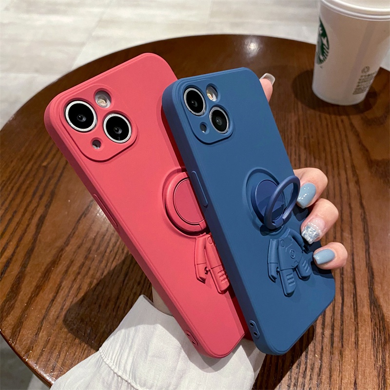 Ốp Điện Thoại Silicon Chống Sốc Hình Phi Hành Gia Cho iphone 11 pro max 12/13 pro max Xs max XR 7/8/se2020 7plus/8plus