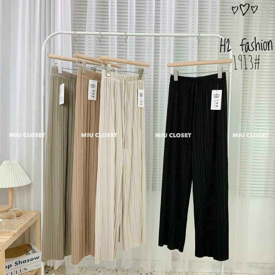 Quần sớ, quần ống rộng chất tăm dập ly to trẻ trung hàng QCL1- mã Q16