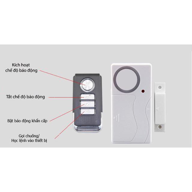 Báo Động Cửa Mở Cảm Biến Má Từ Có Remote