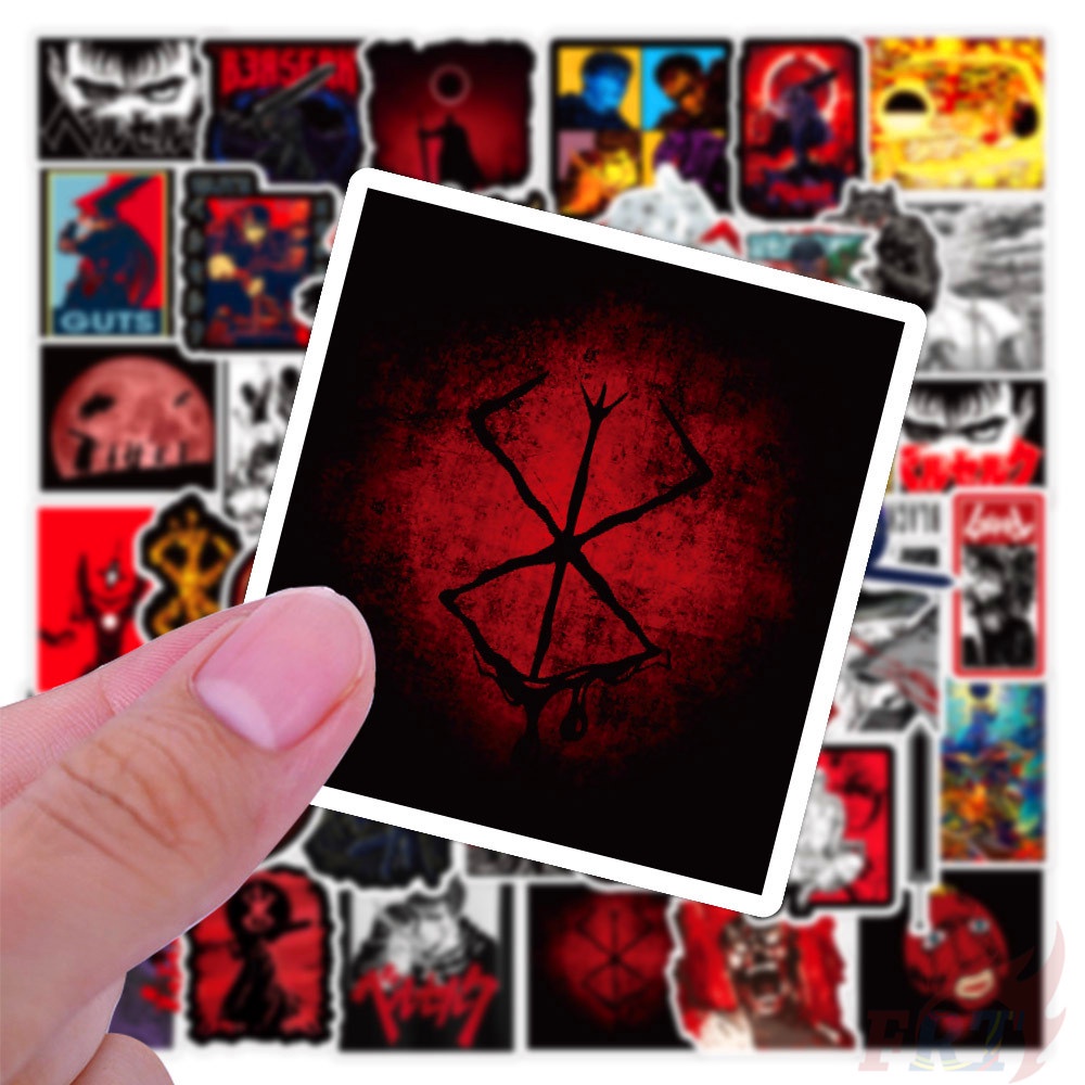 50 Cái / Bộ ❉ Berserk Series 02 Nhãn Dán ❉ Sticker Dán Tường Chống Thấm Nước Họa Tiết Doodle Hợp Thời Trang