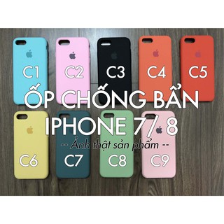 ỐP LƯNG IPHONE 7/ 8 CHỐNG BẨN SILICON  - CÓ HỘP - LÓT NHUNG CHỐNG TRẦY [PHỤ KIỆNHOCO]