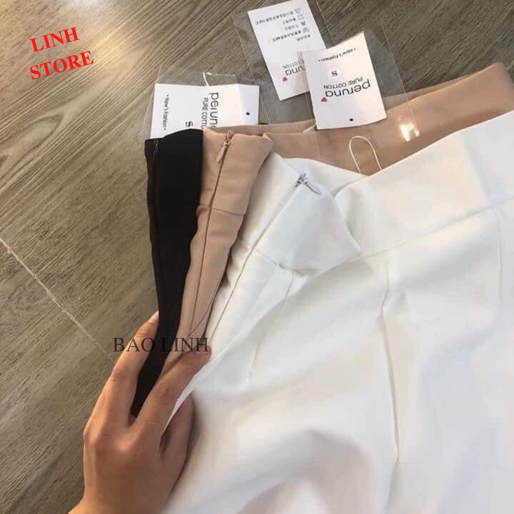 Quần Ống Rộng Nữ Lưng Cao Dáng Suông Dài LINH STORE, Quần Vải Nữ Công Sở Chất Liệu Tuyết Mưa Vitex