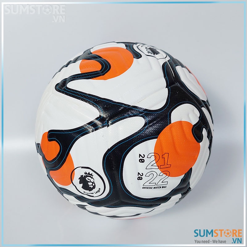 Quả Banh Bóng Đá Ngoại Hạng Anh Loại 1 Đúc Nguyên Khối Cao Cấp Mới Nhất - Trắng size 4-5