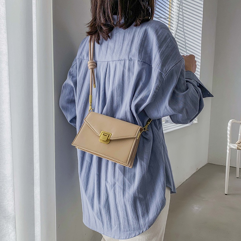 Túi đeo chéo đeo vai nữ da dáng vuông có khóa cao cấp công sở thời trang Alicehousee QH0007