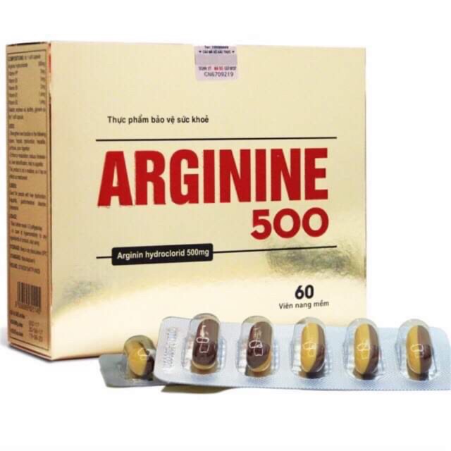 Arginine 500 (người bị rối loạn chức năng gan, viêm gan, xơ gan, tiêu hoá kém...)