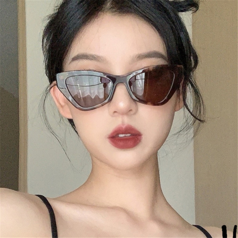 【COD】Kính Mát Thời Trang Hình Mắt Mèo Cá Tính