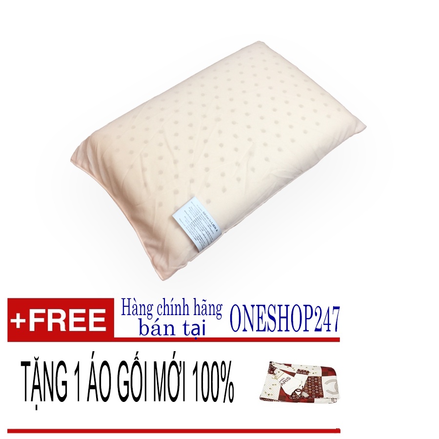 Gối nằm OVAL Liên Á, cao su thiên nhiên 100% có 3 size