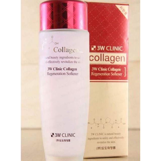 Nước hoa hồng colagen 3w đỏ clinic Regeneration