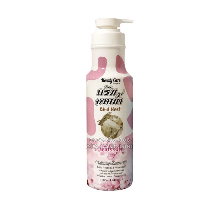 Sữa Tắm Trắng Da Beauty Care Bangkok Whitening 1200ml Đủ 3 Mùi (Sữa Dê, Sữa Bò, Tổ Yến)