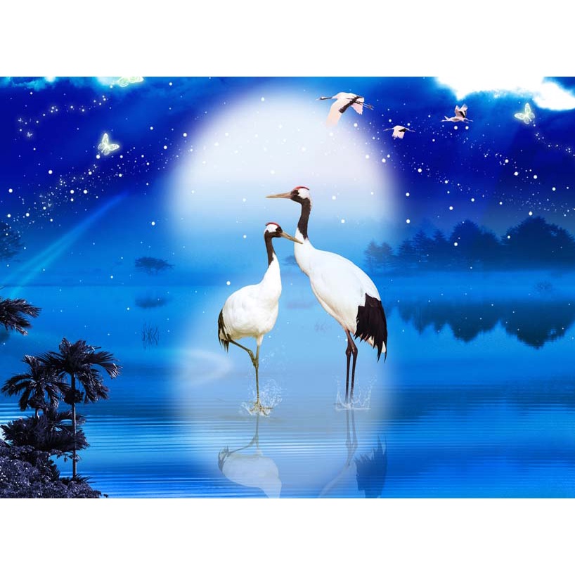 Tranh dán tường phòng khách thiên nhiên đẹp nhất