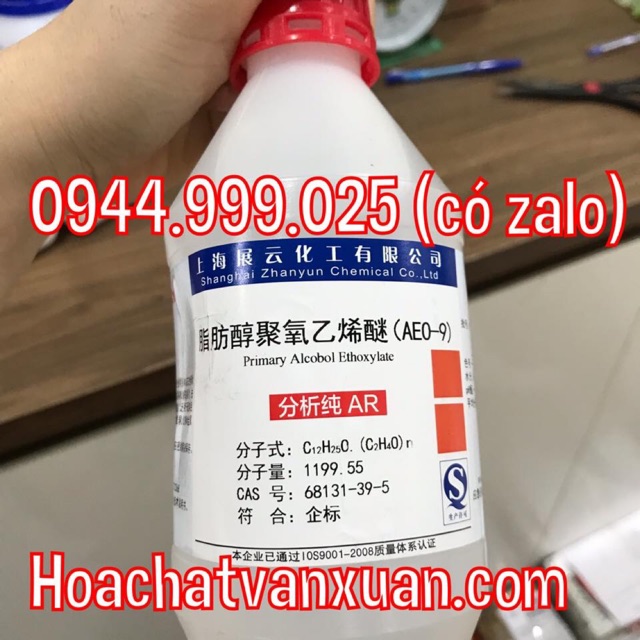Hóa chất Alcohol ethoxylate CAS 68131-39-5 AEO-9 AEO lọ 500g
