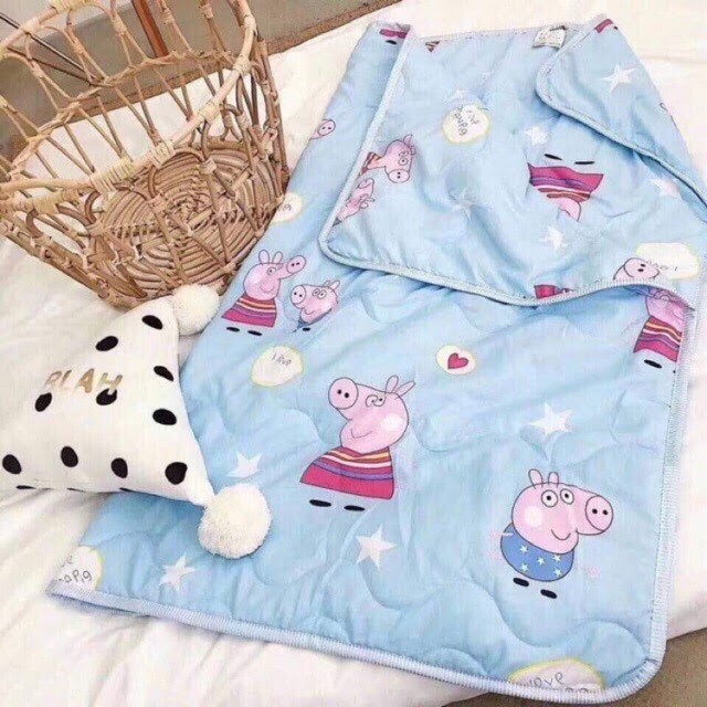 Chăn đũi cotton hè thu cho bé yêu/ Mền trẻ em mỏng mát đắp mùa hè (được chọn mẫu)