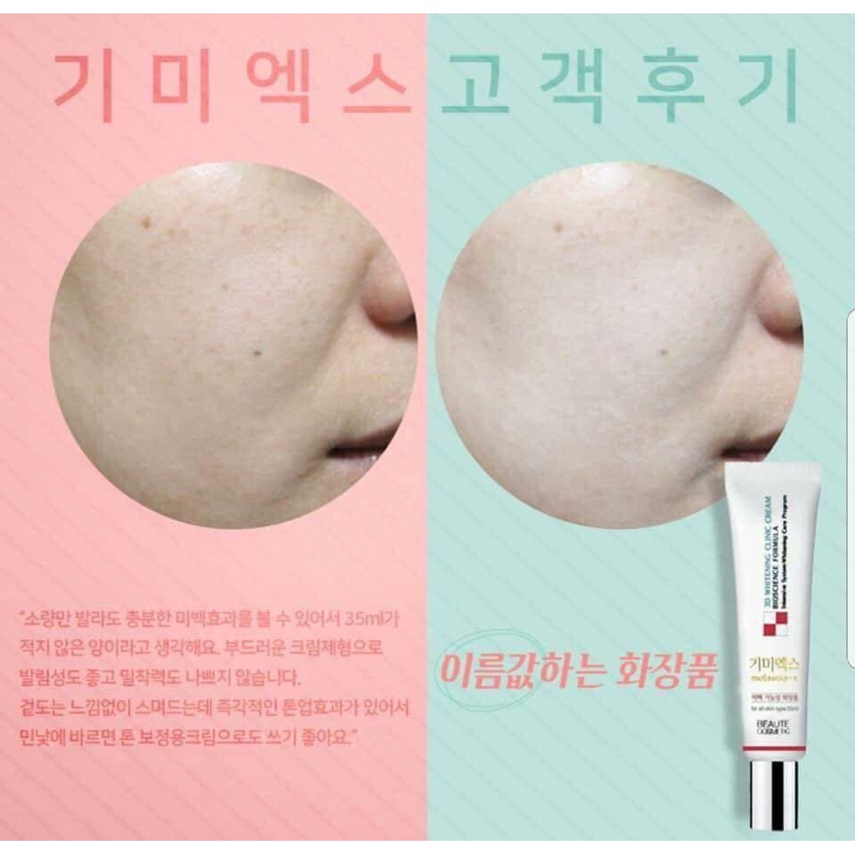 Kem Dưỡng Trắng Mờ Nám Tàn Nhang Melasma-X 3D Whitening Clinic Cream