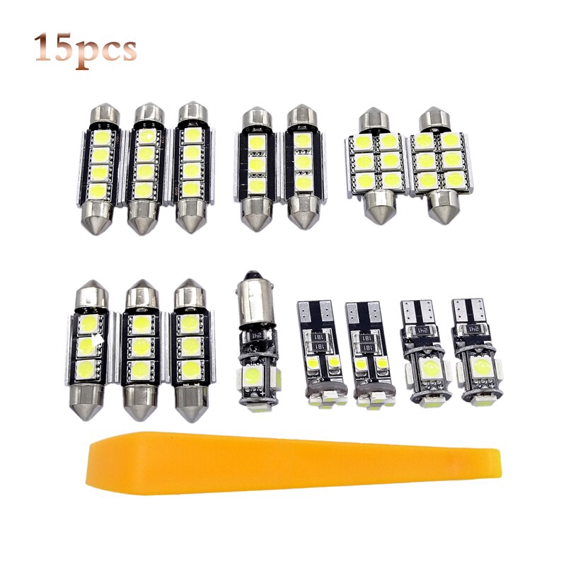 Bộ 15 Đèn Led Ánh Sáng Trắng Cho Vw Volkswagen Golf6 Mk6 Gti 2010-2015