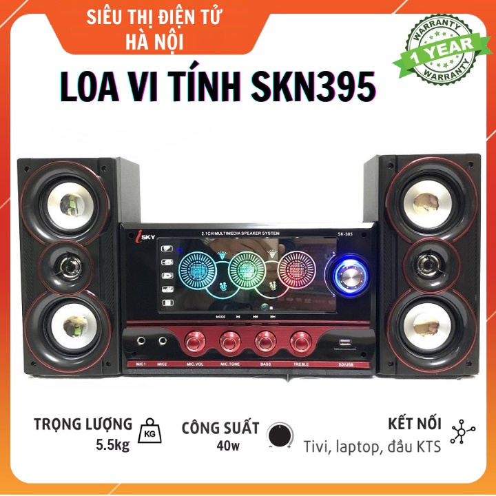 Loa Bluetooth - Loa Vi Tính SKYNEW SKN395 , Hát Karaoke Có Kết Nối Bluetooth USB SKYNEW