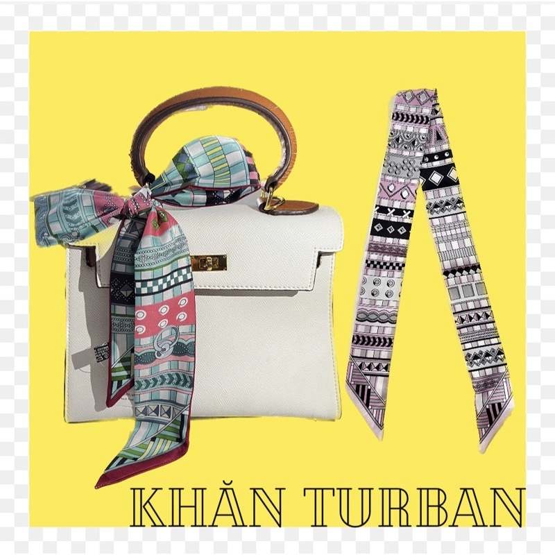 Khăn quấn túi xách - khăn cột cổ tay hoa văn trang trí thổ cẩm