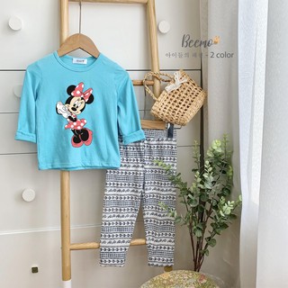 Bộ cotton dài tay bé gái BEEMO TBKS110