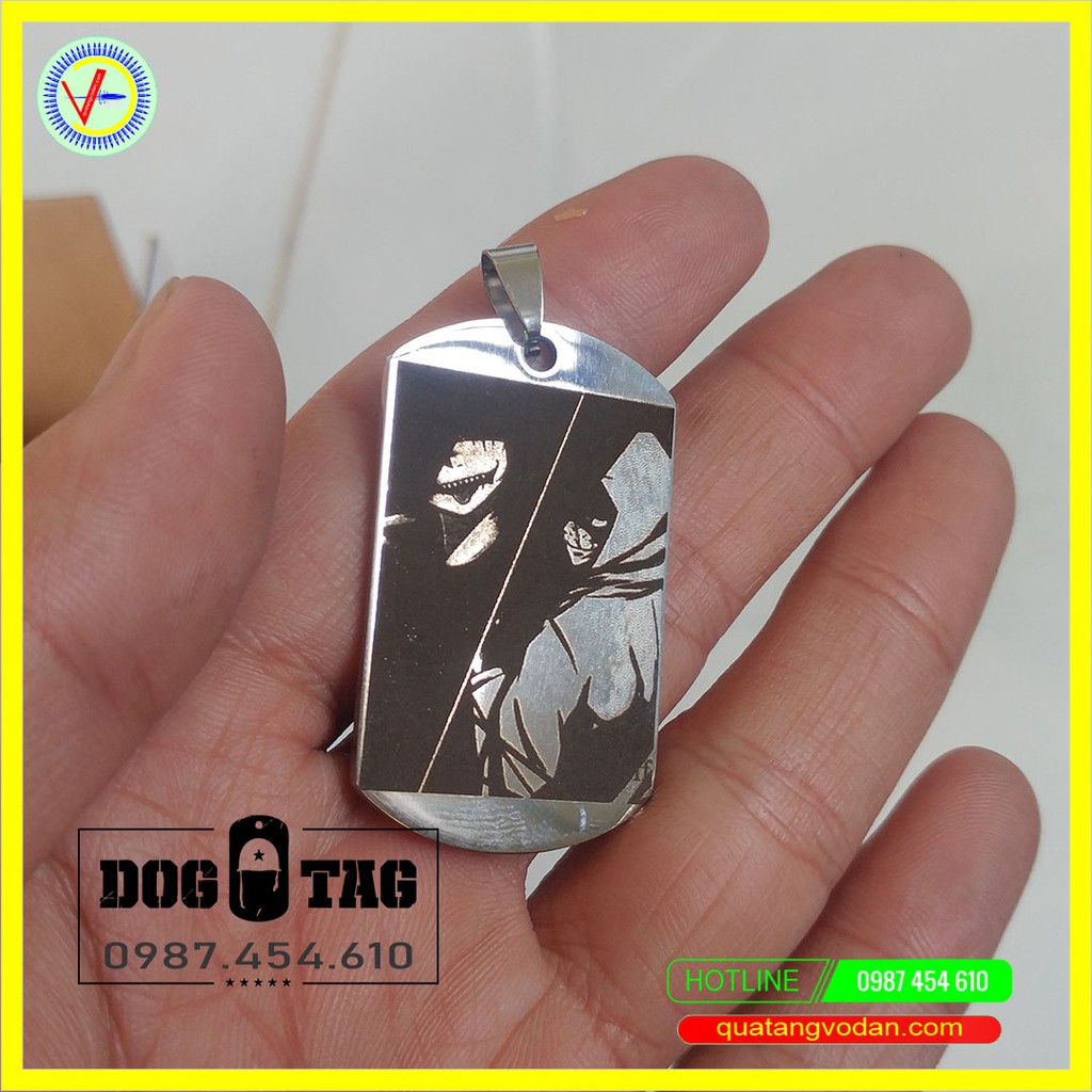 Dogtag khắc hình theo yêu cầu | QUÀ TẶNG VỎ ĐẠN