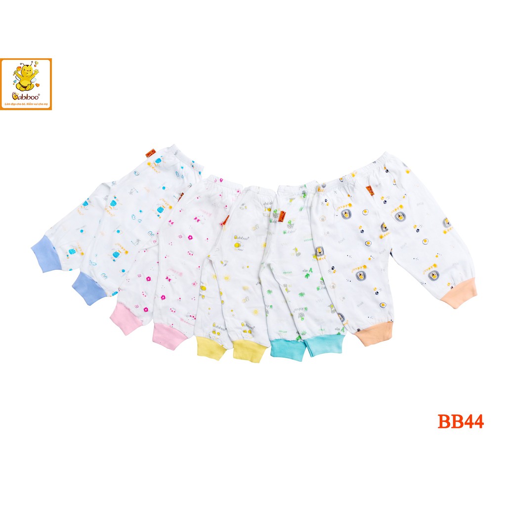 Quần sơ sinh cotton dài in hình BABIBOO BB44