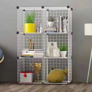 Tủ Lắp Ghép Tiện Lợi Bằng Khung Lưới Thép, Tủ Đựng Đồ Đa Năng