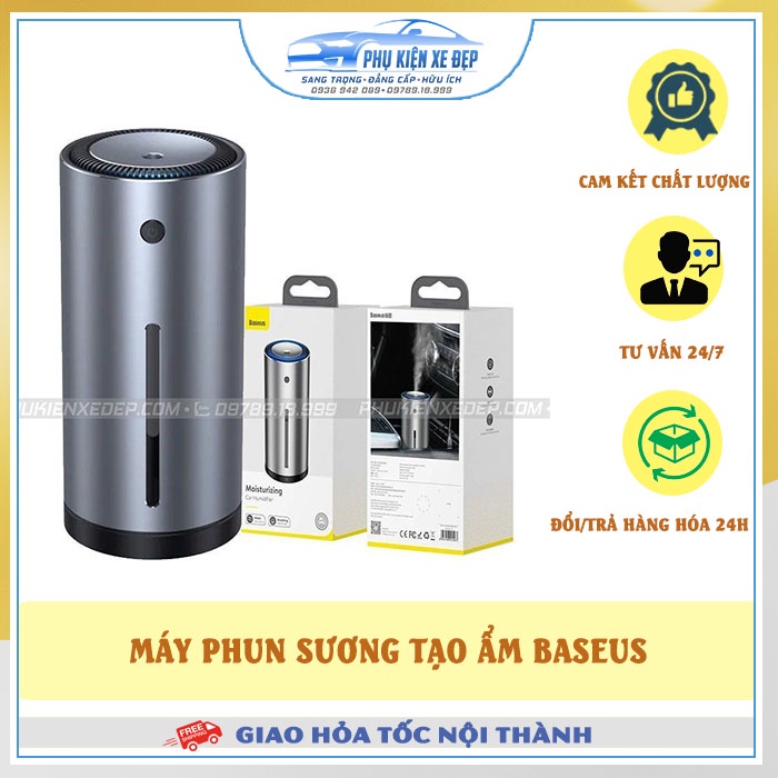 Máy phun sương tạo ẩm mini⚡FREESHIP⚡ Baseus dùng cho xe hơi