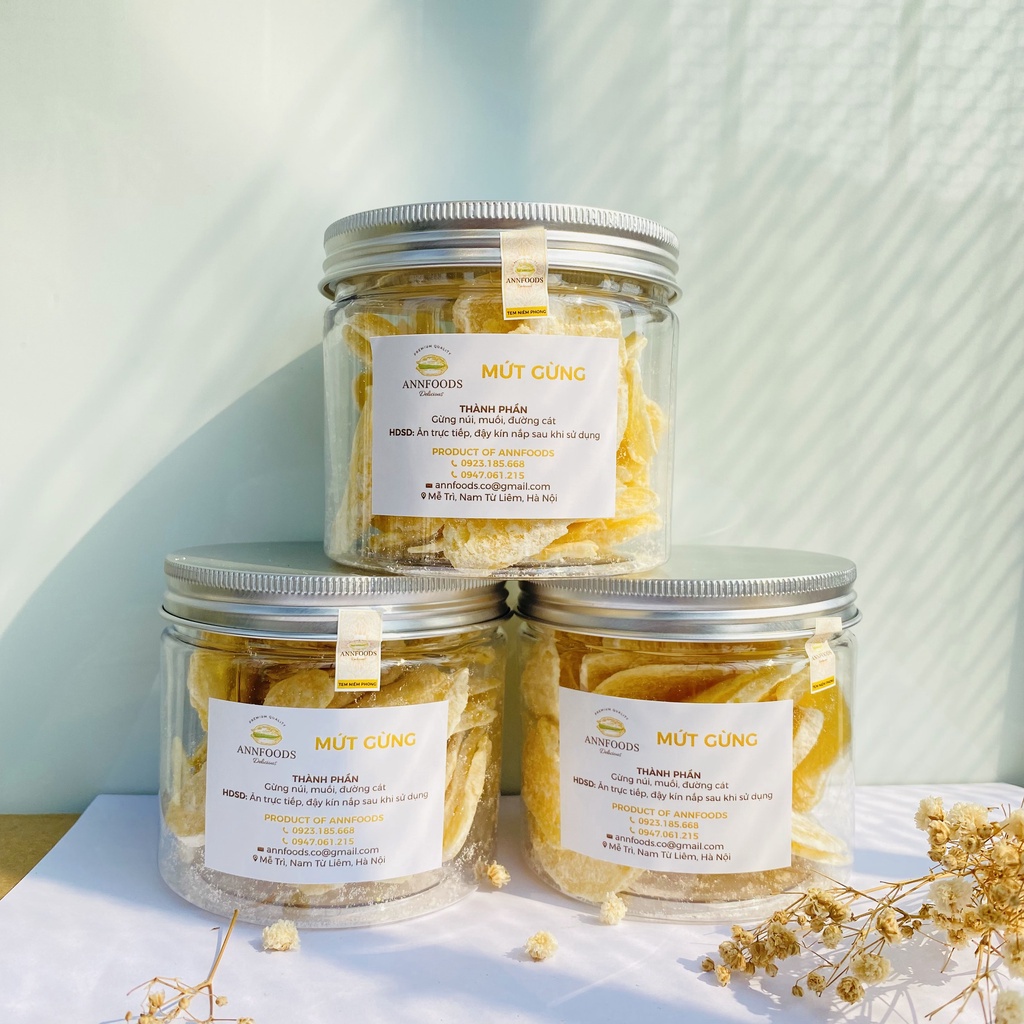 Mứt Gừng Huế Mứt Gừng Nhà Làm Thái Lát Mỏng Vừa Đường Thơm Ngon Chuẩn Vị Huế  - Annfoods