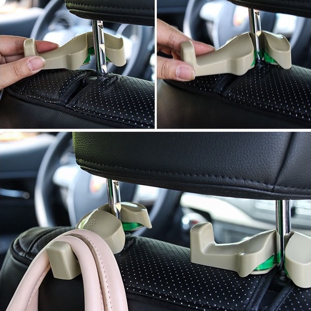 Móc treo đồ ô tô cao cấp sau ghế, móc treo đồ xe tiện dụng cho xe hơi
