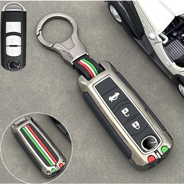 Ốp chìa khóa mazda, bọc chìa khóa mazda 3, mazda 6, mazda 2, mazda cx5, mazda cx8, chất liệu metal cao cấp