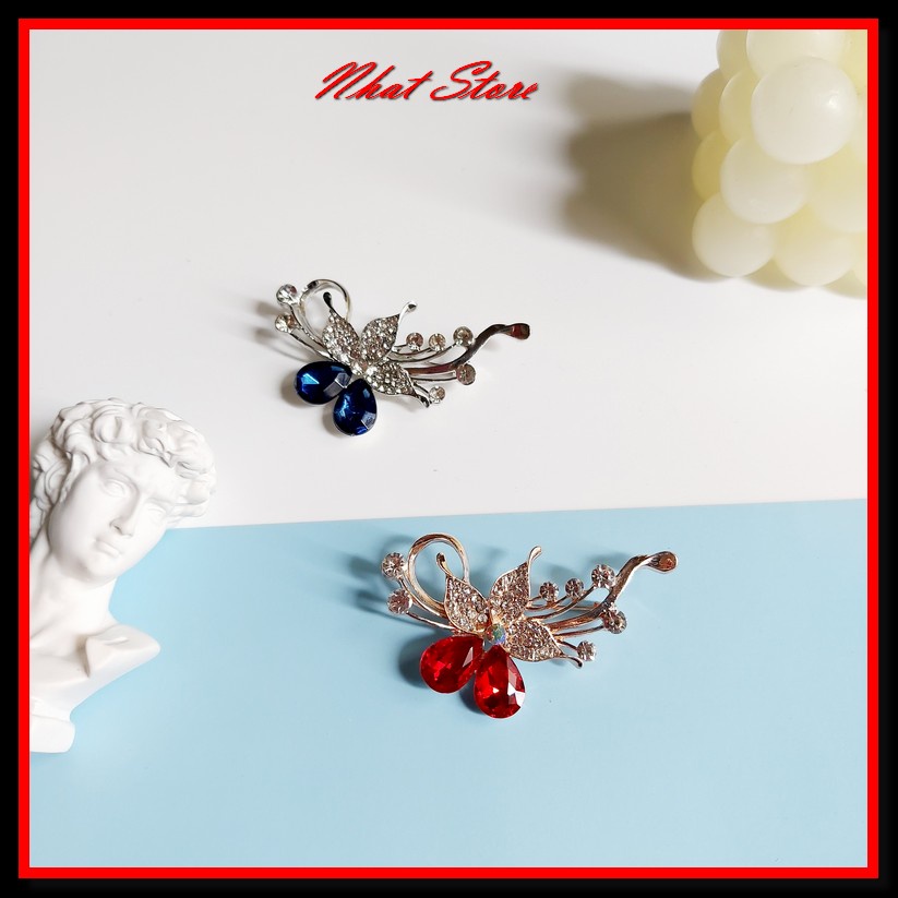 Ghim cài áo nữ Hàn Quốc, trâm cài áo hình nơ nhatstore