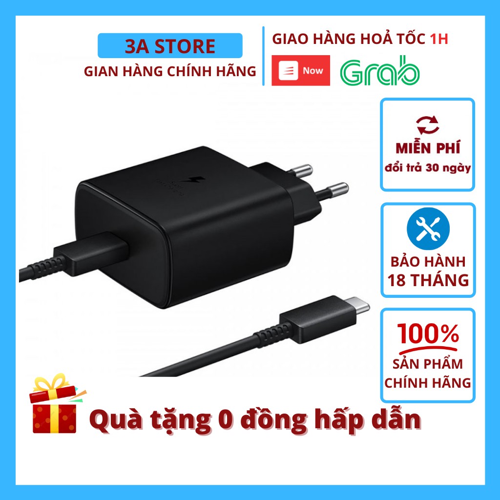 Bộ sạc siêu nhanh Samsung 45w chính hãng củ sạc nhanh Note 10+/Note 10 Plus/Note 10 Plus 5G/Note 20/Note 20 Ultra