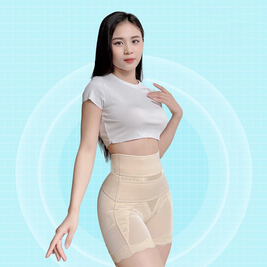 Quần Gen Bụng Cạp Cao Định Hình Body Nâng Mông Siết Eo