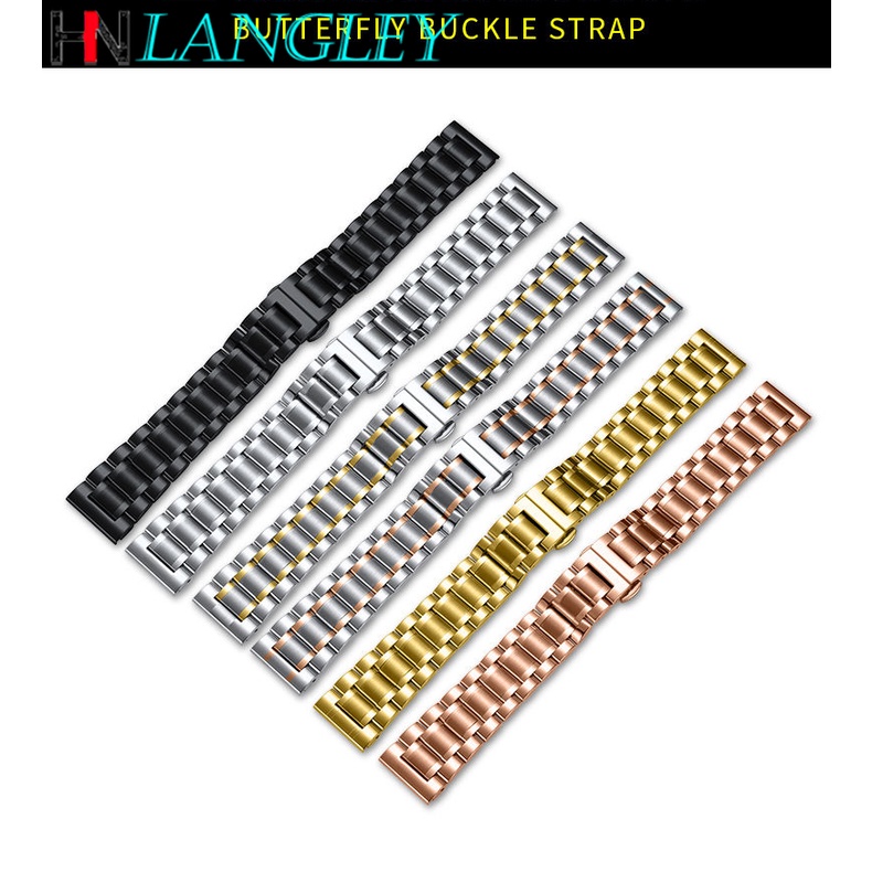 Dây Đồng Hồ Đeo Tay Thời Trang Bằng Thép Không Gỉ 13 / 15 / 17 / 18 / 19 / 20 / 21 / 22Mm