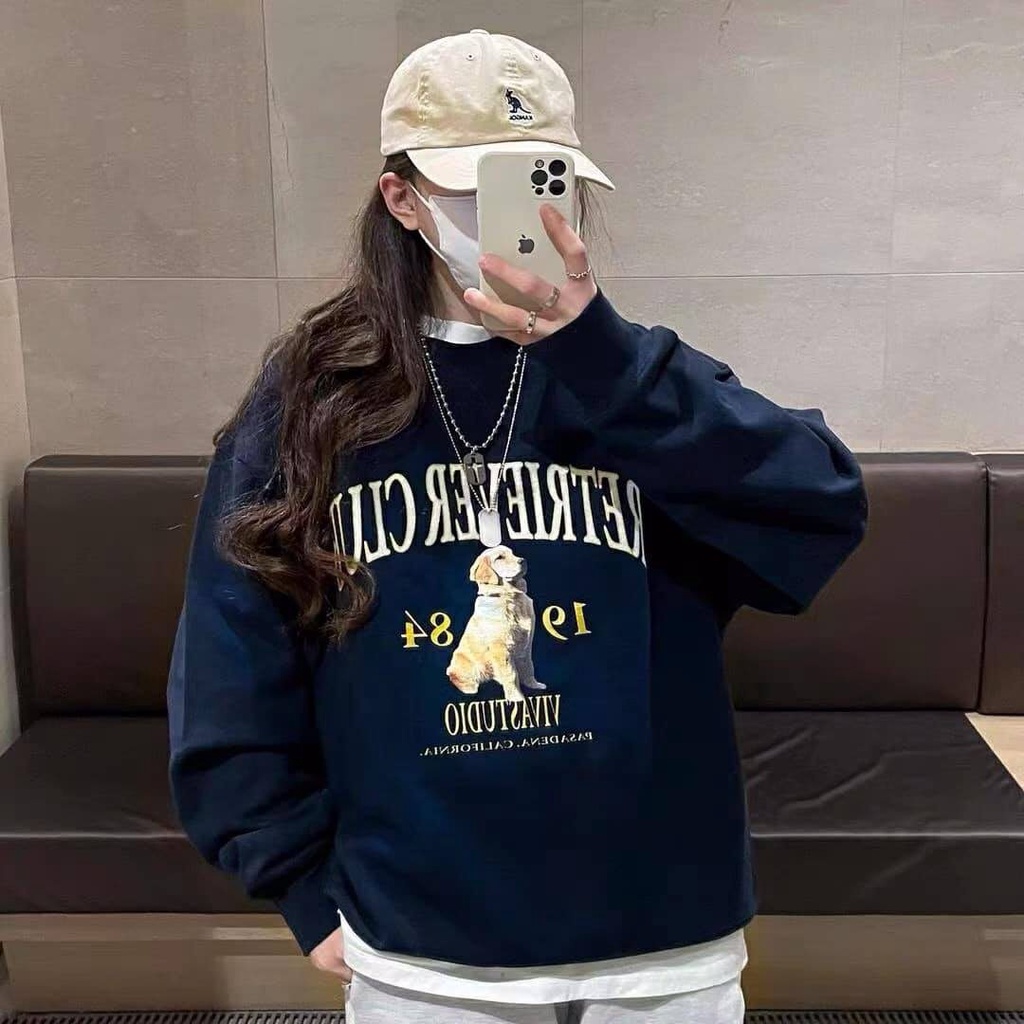 Áo sweater 1984 chất nỉ bo tăm dày đẹp form rộng