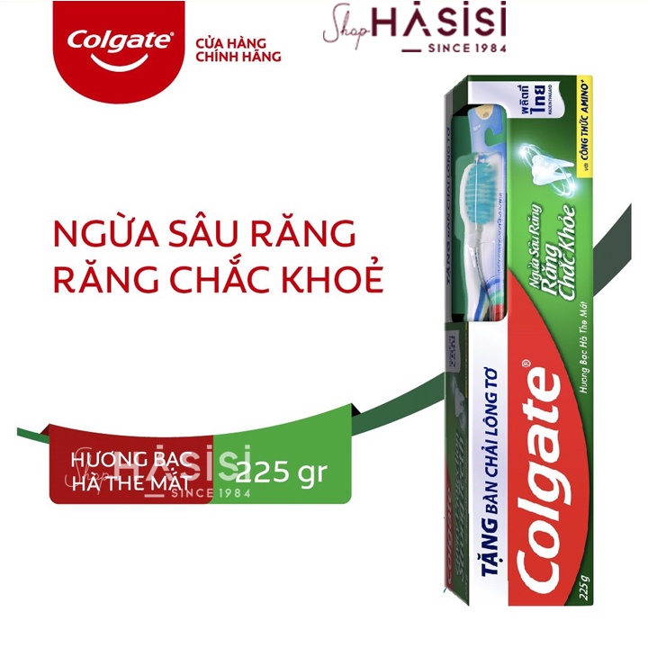 KEM ĐÁNH RĂNG COLGATE - Ngừa Sâu Răng Tối Đa 225g (KM - Bàn Chải)