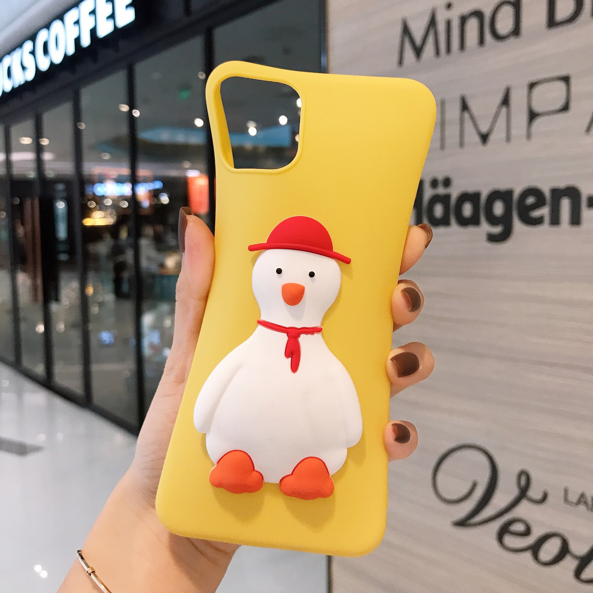 Ốp điện thoại Cartoon cute duck phone case cho SAMSUNG NOTE 5 8 9 10 PLUS NOTE 20 PLUS S20 ULTRA Soft back cover