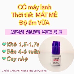 Keo nối mi siêu bền hani king glue ver 2 - mi nối bền 5 đến 7 tuần - không cay - Dụng cụ nối mi Hani