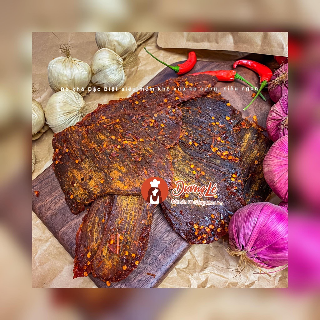 Bò Khô Miếng Đặc Biệt 250gr Đặc Sản Đà Nẵng Nhà Làm Dương Lê | BigBuy360 - bigbuy360.vn