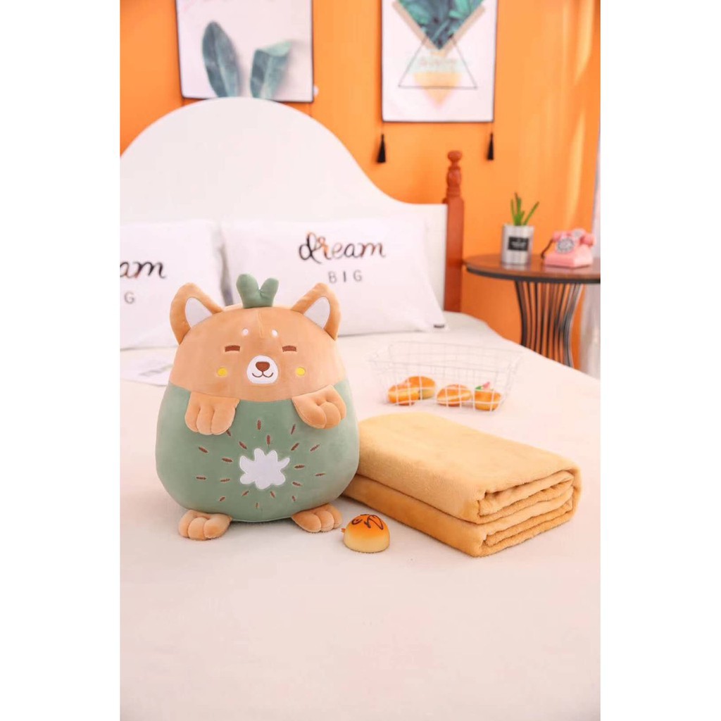 Bộ chăn gối hoa quả biểu cảm cute, chuột xinh, chuột chũi đáng yêu - shop uy tín  Mới 2020