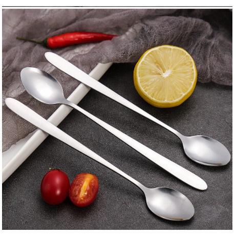 Thìa Inox Cán Dài / Muỗng Pha Cafe, Sinh Tố Phong Cách Hàn Quốc Tiện Dụng 88279 Lavio Store