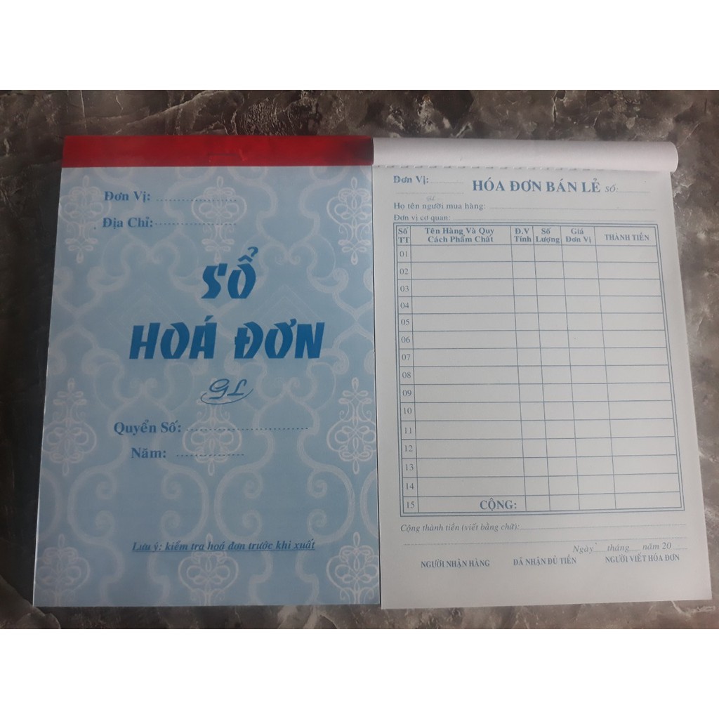 Hóa đơn 1 liên 13x19cm