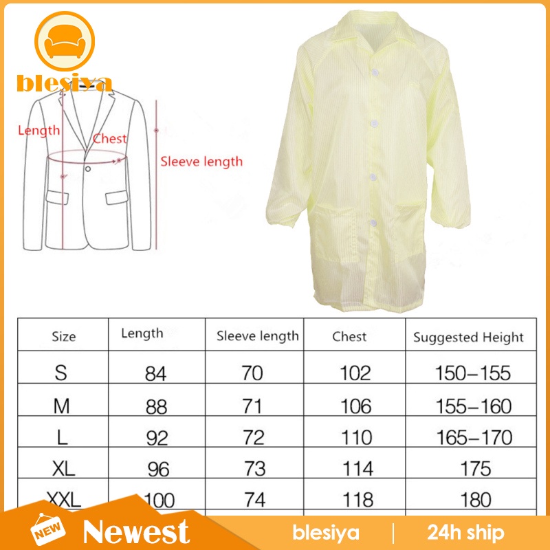 Áo Khoác ESD-Safe Màu Hồng Chống Tĩnh Điện Dành Cho Nam Và Nữ